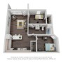 University Oaks UTSA Two Bedroom One Bathroom