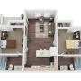 Centennial Court UTA Two Bedroom Two Bathroom Furnished