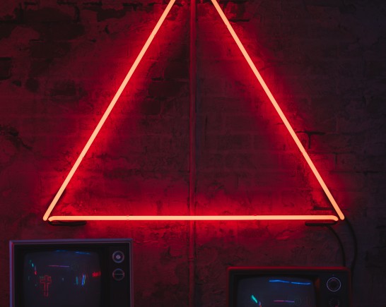 Canva Illuminated Neon Lights on the Wall