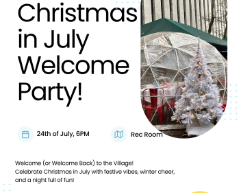 Christmas in July Welcome Party!