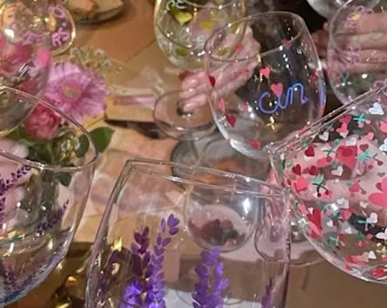Wine Glass Painting