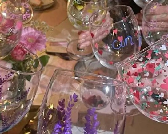 Wine Glass Painting