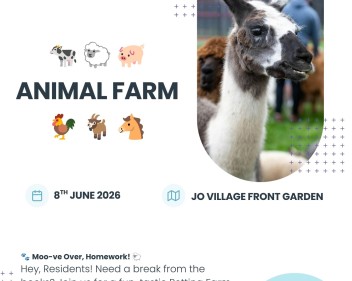 Event poster with app CTA