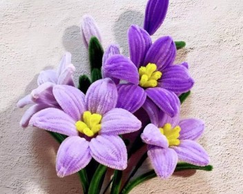 chenille flowers