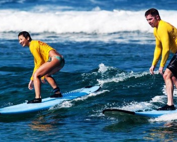 learning to surf on a longboard1