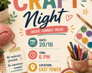 craft night 20th oct