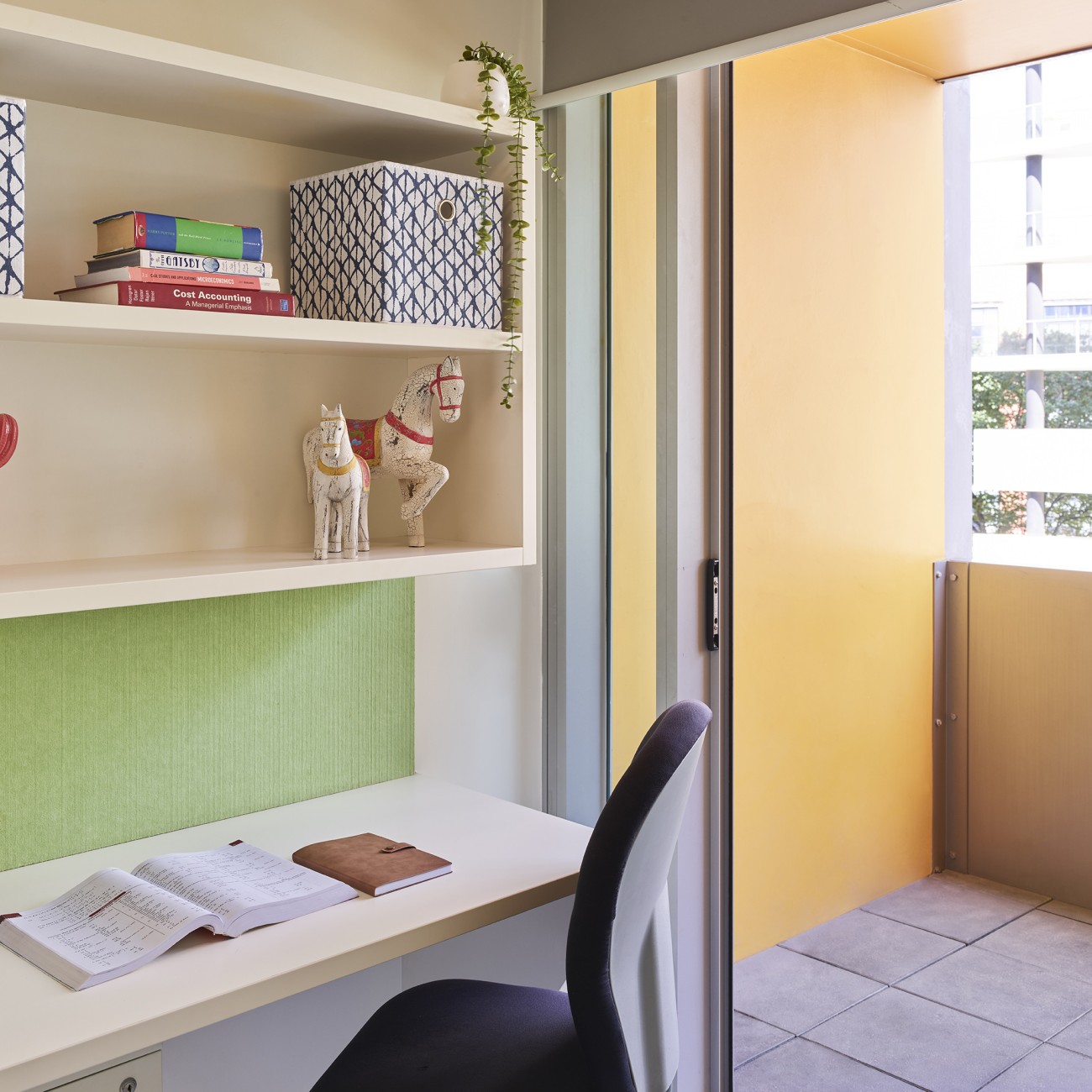 CLV Student Accomodation Superior Studio w Balcony DeskBalcony