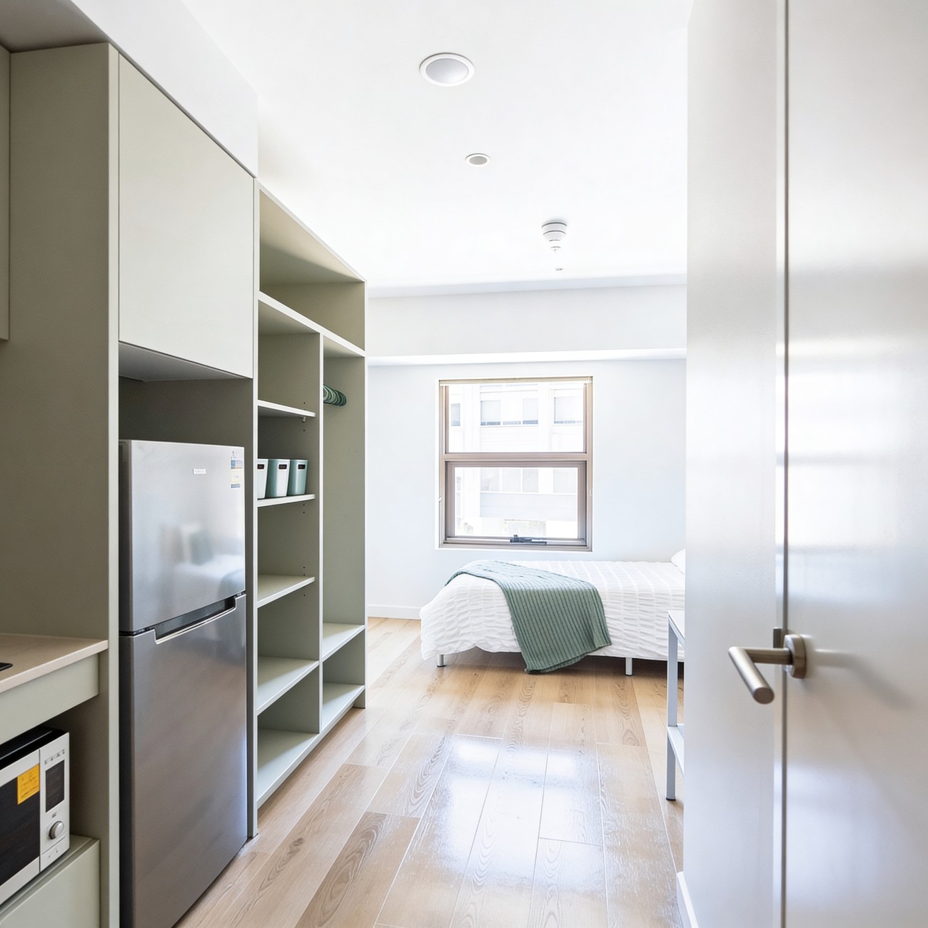 GUV Studio High Floor & Tower kitchen to bed & window 1 Feb 26