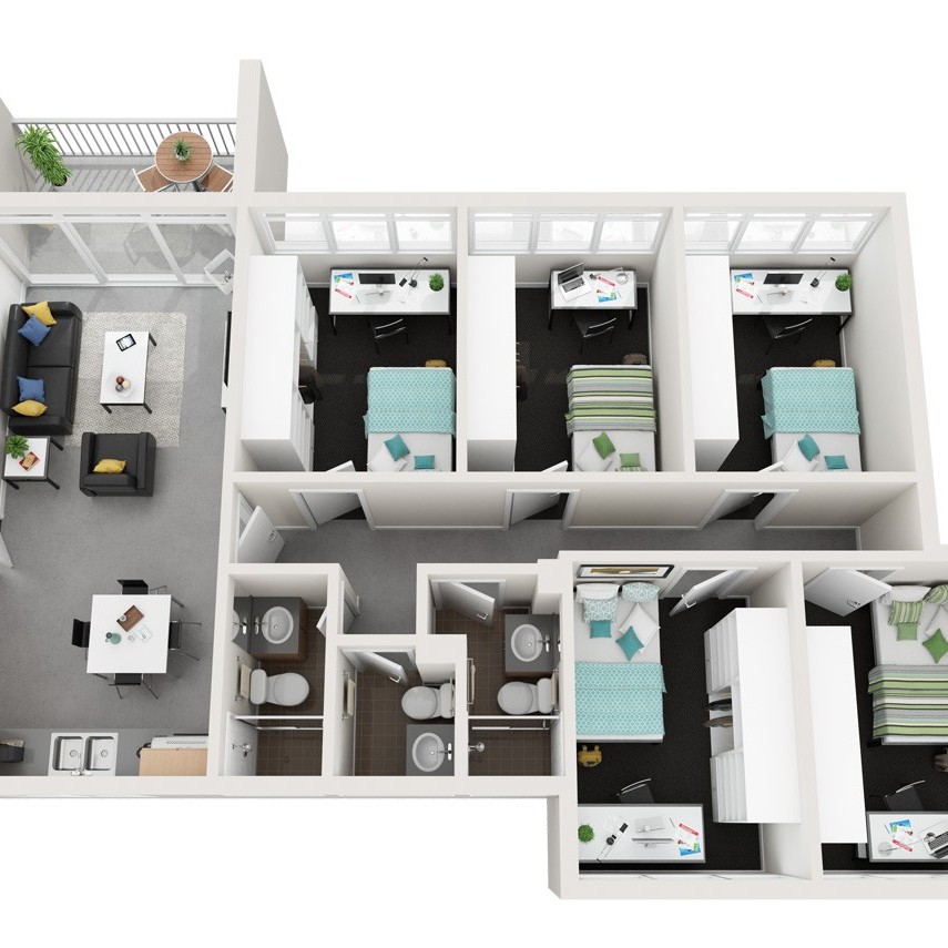 GUV 5 Bedroom A low rise village WEB