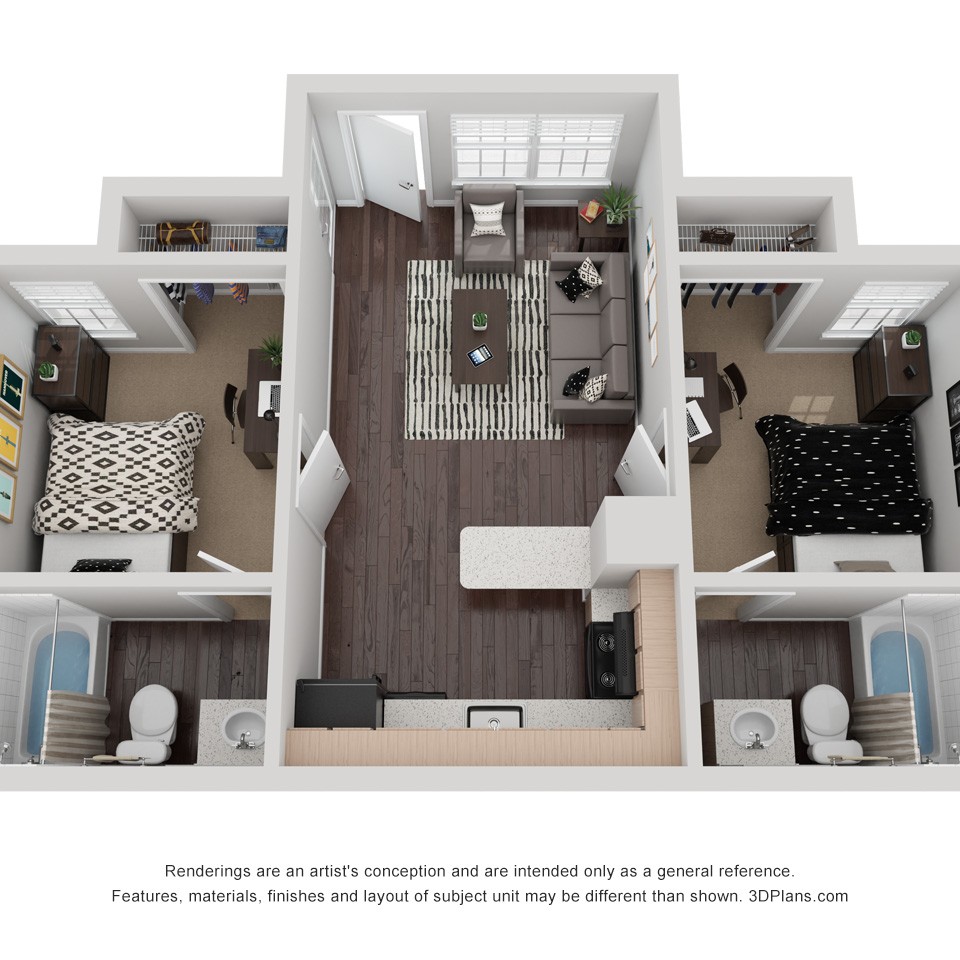 Privateer Place UNO Two Bedroom Two Bathroom